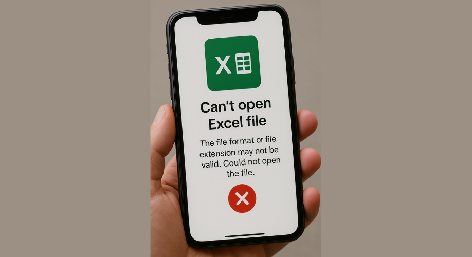 If you can’t open an Excel file on  iPhone /Android - Try Easy Fixes.