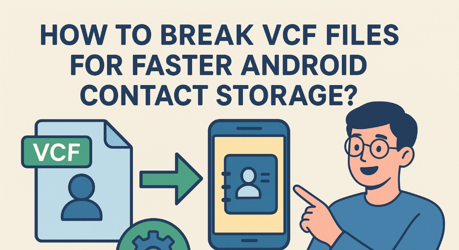 How to Break VCF Files for Faster Android Contact Storage?