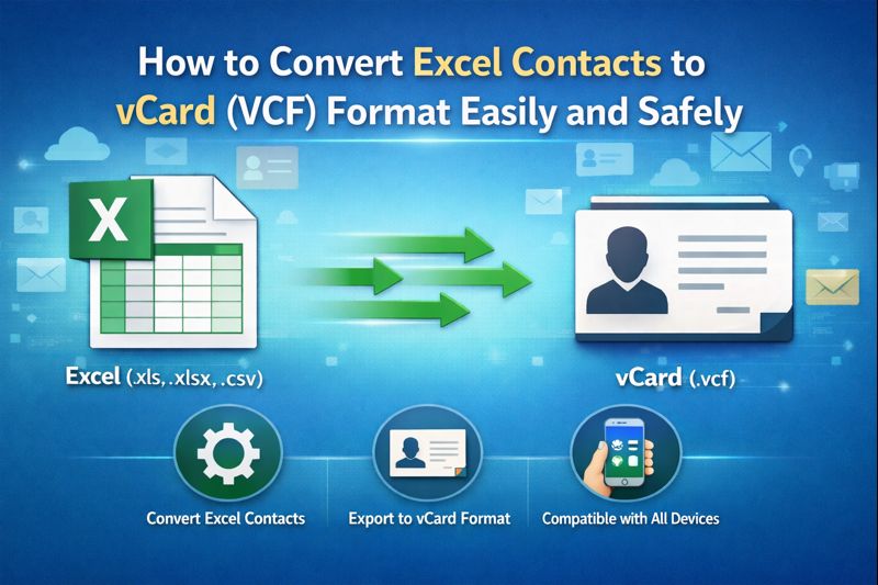 How​‍​‌‍​‍‌​‍​‌‍​‍‌ to Convert Excel Contacts to vCard (VCF) Format Easily and Safely